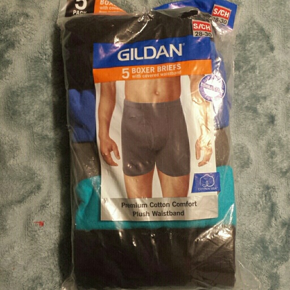 gildan boxer briefs with covered waistband